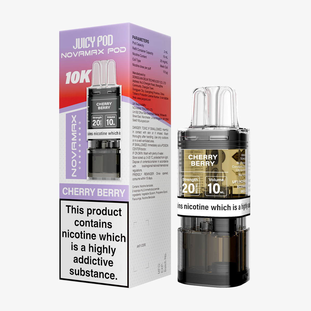 Juicy Pod NOVAMAX 10K Prefilled Pod