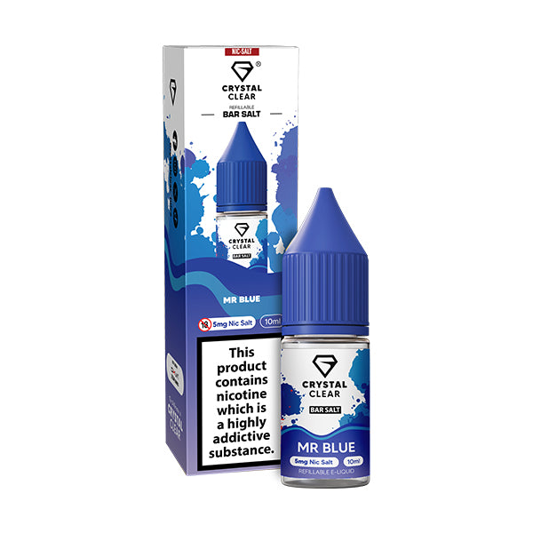 Crystal Clear Bar (5mg) Nic Salts 10ml