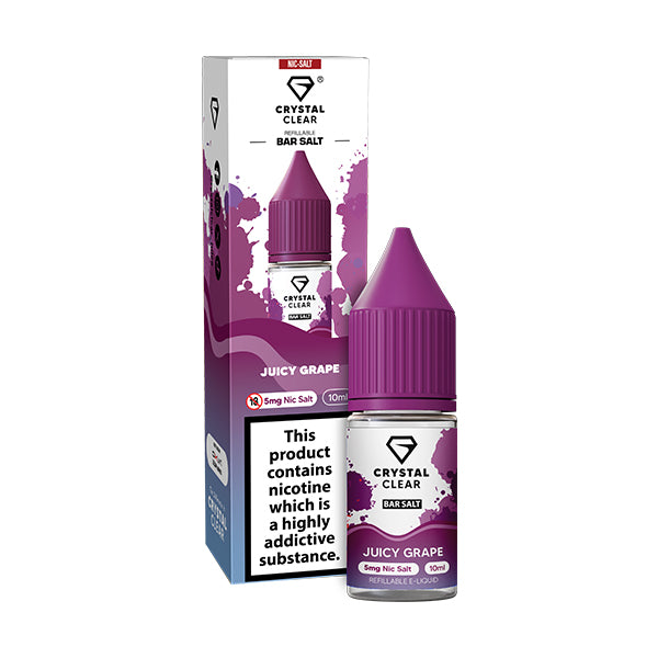 Crystal Clear Bar (5mg) Nic Salts 10ml
