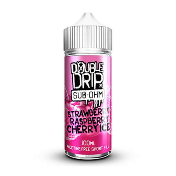 Double Drip Strawberry Raspberry Cherry Ice 0mg 100ml Shortfill