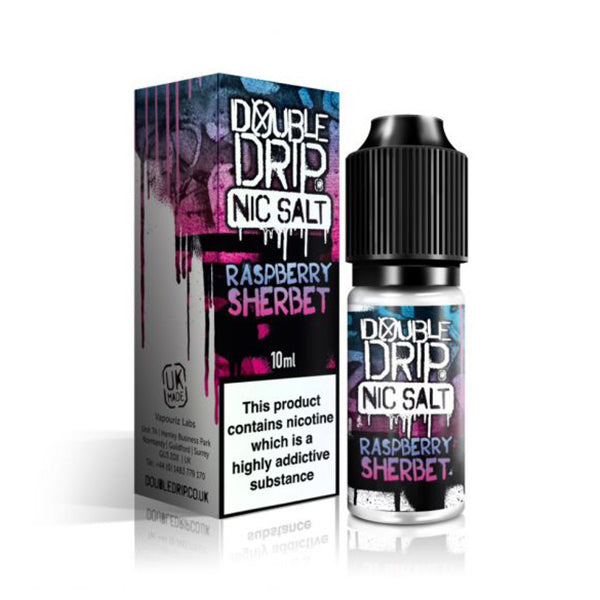 Double Drip Nic Salt Raspberry Sherbet 10ml E-liquid