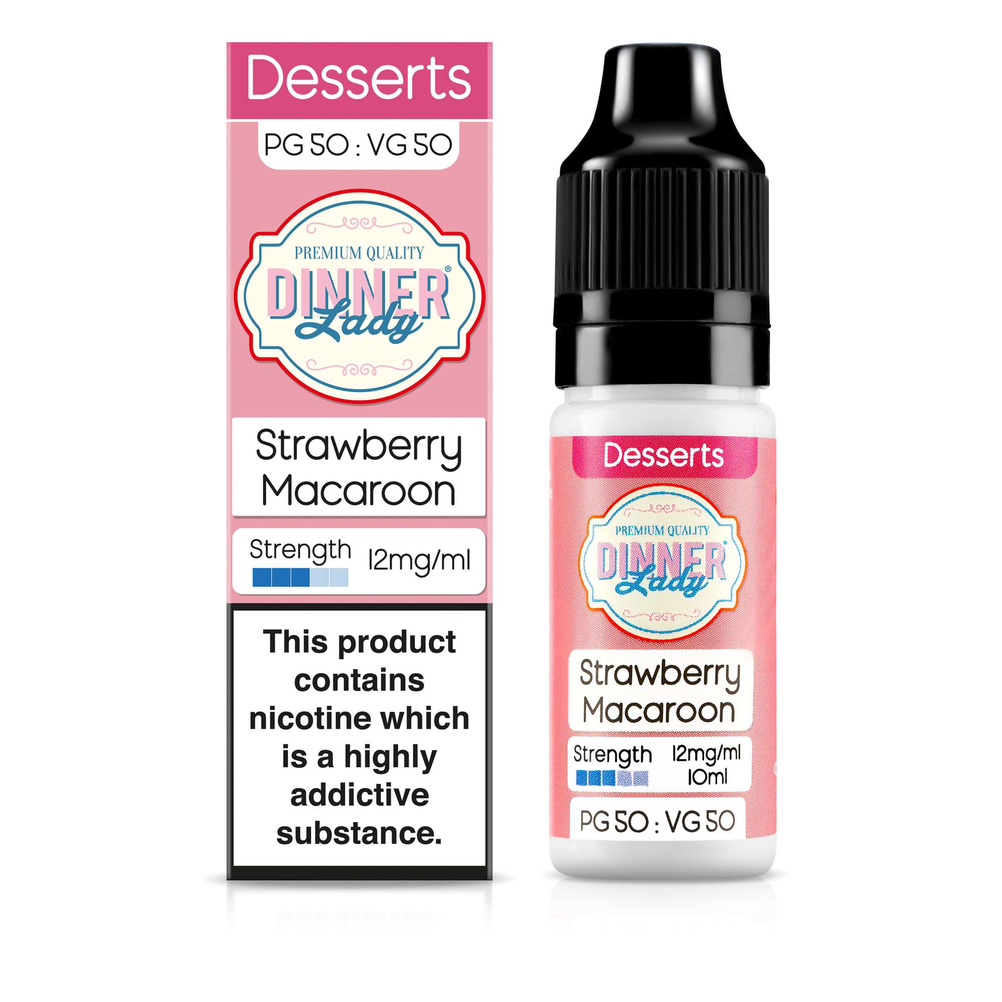 Dinner Lady Desserts Strawberry Macaroon 50/50 10ml