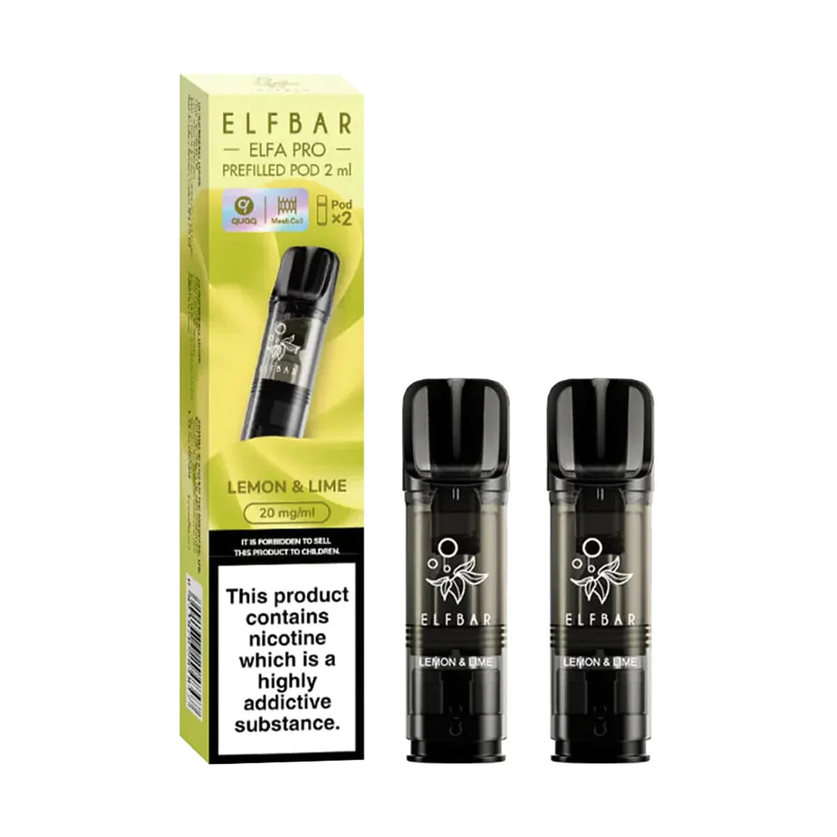 ELFBAR Elfa Pro Prefilled Pods - 20mg - 2PK-Lemon & Lime