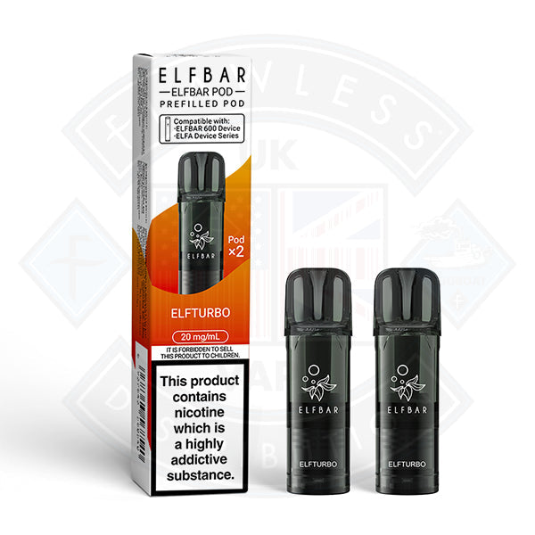 ELF BAR 600 PREFILLED POD 2ML 20MG - ELFTURBO