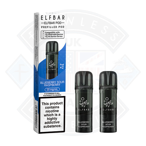 ELF BAR 600 PREFILLED POD 2ML 20MG - Blueberry Sour Raspberry
