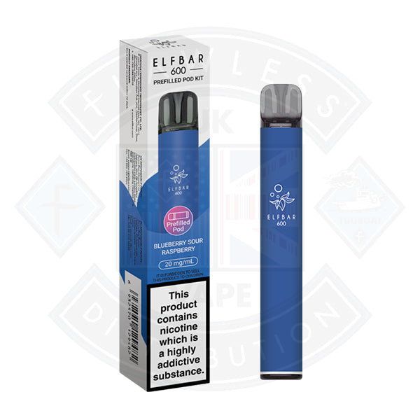 ELF BAR 600 PREFILLED KIT 20MG - Blueberry Sour Raspberry