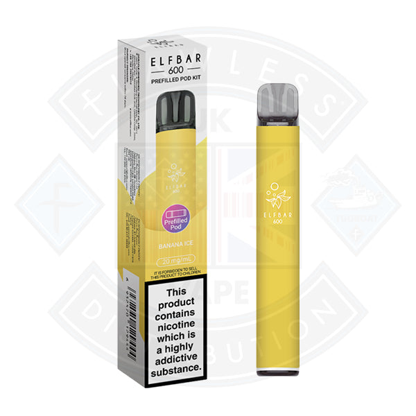 ELF BAR 600 PREFILLED KIT 20MG - Banana Ice