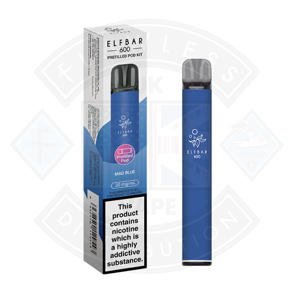 ELF BAR 600 PREFILLED KIT 20MG - Mad Blue