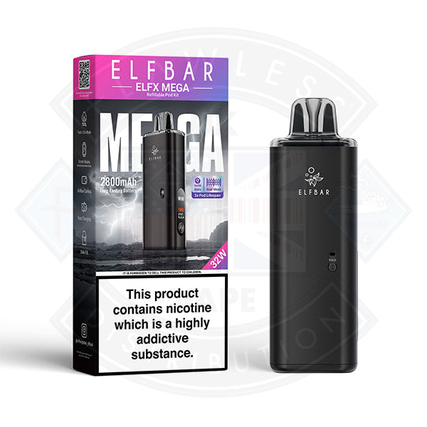 ELFBAR ELFX MEGA VAPE KIT - Black