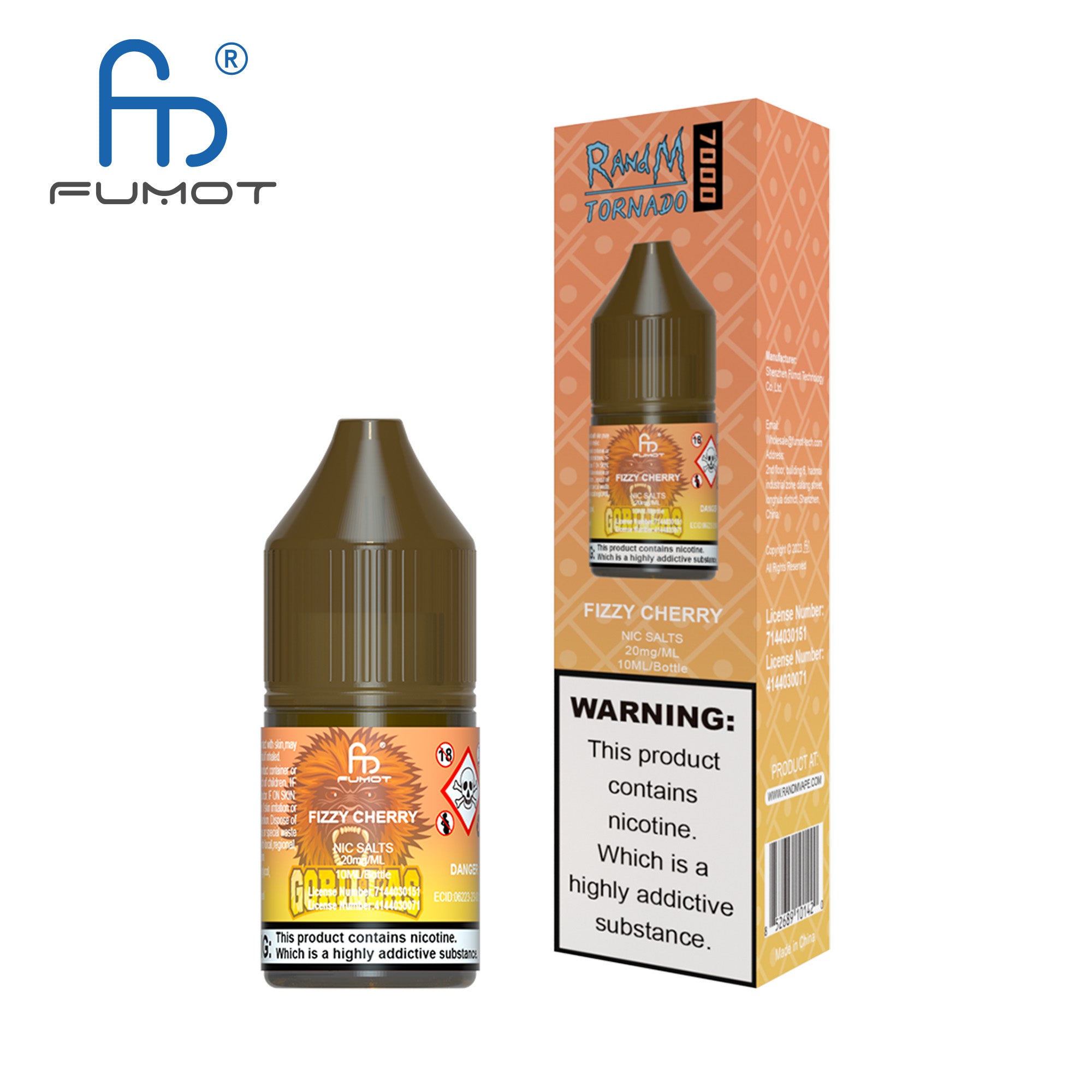 Fumot RandM (Tornado) 7000 (20mg) Nic Salt 10ml