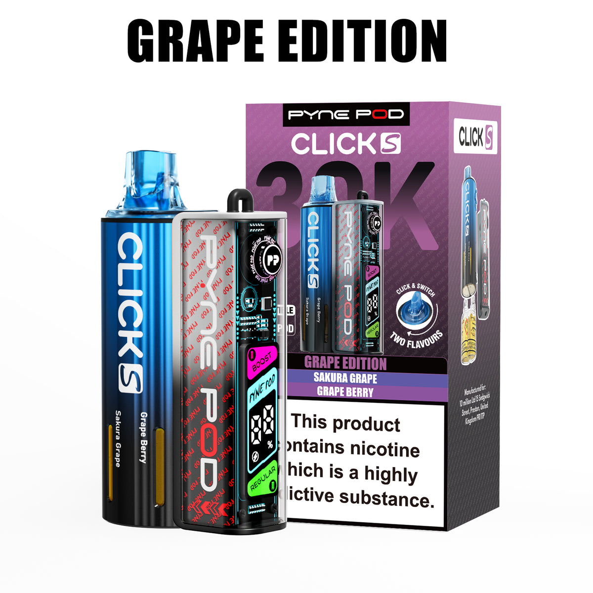 Pyne Pod Click S 30K Prefilled Vape Kit