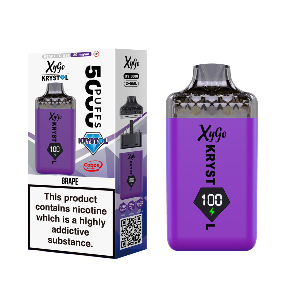 XYGO 5000 Krystal Prefilled Vape Kit