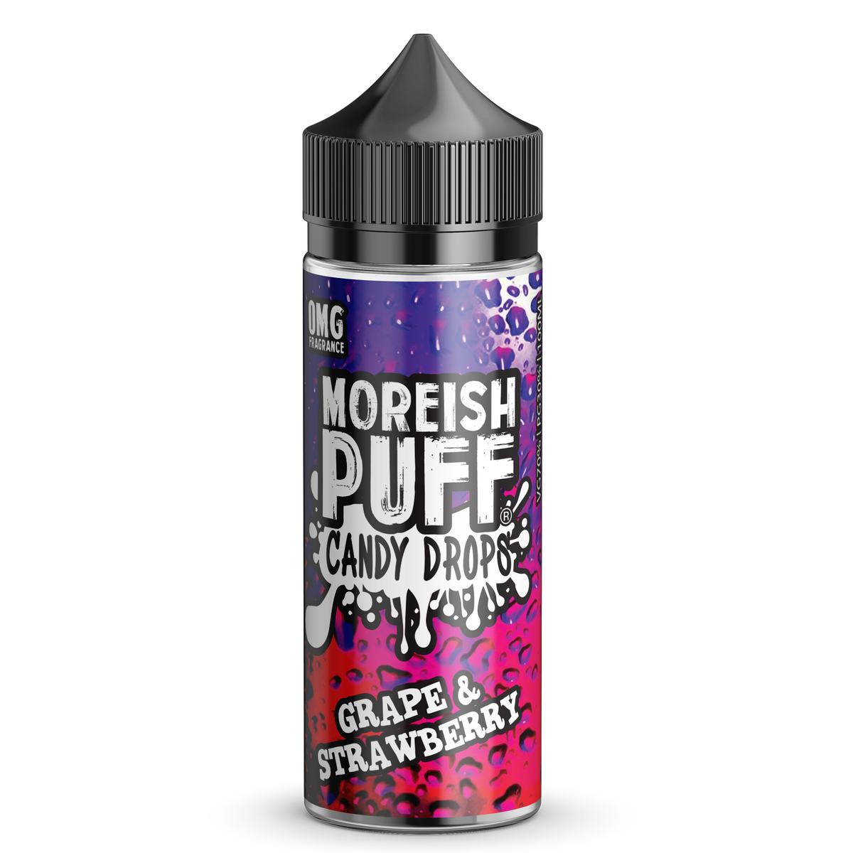 Moreish Puff Candy Drops Grape & Strawberry 0mg 100ml Shortfill E-liquid