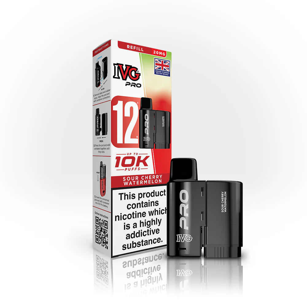 IVG PRO 12 Sour Cherry Watermelon Refill Pod