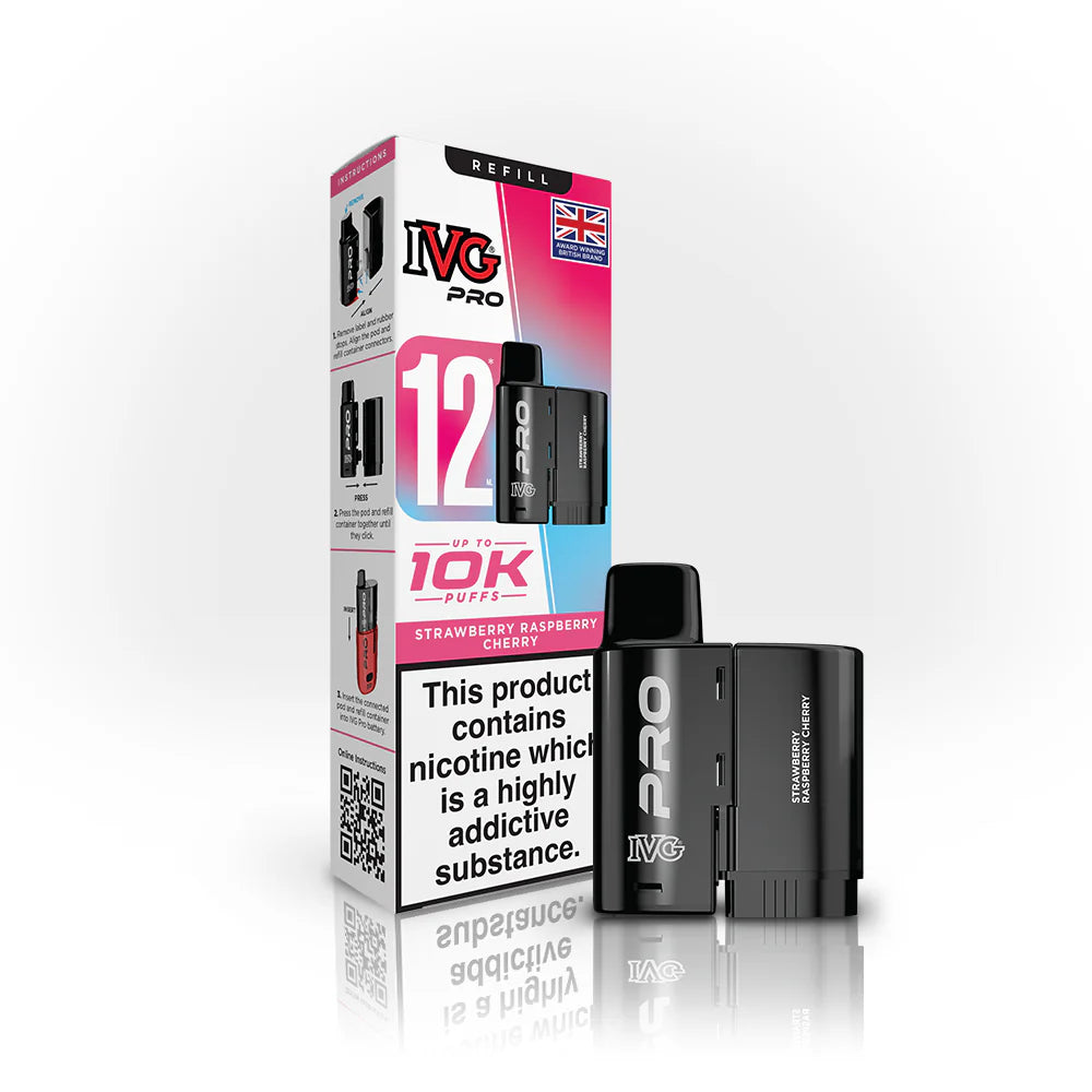 IVG PRO 12 Strawberry Raspberry Cherry Refill Pod