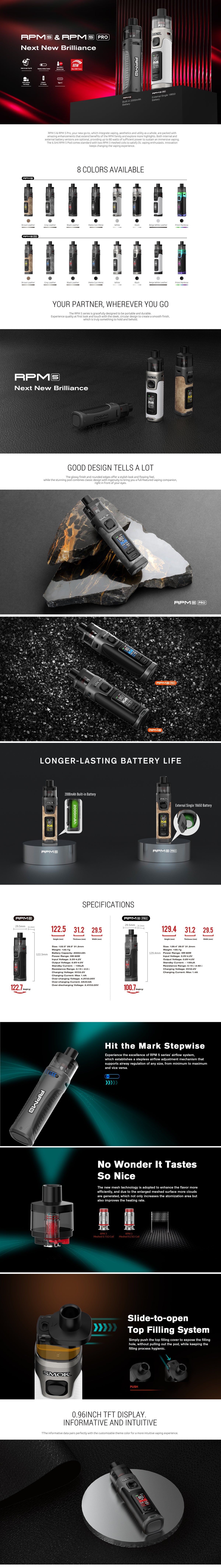Smok RPM 5 Empty Pod XL/3 Packs