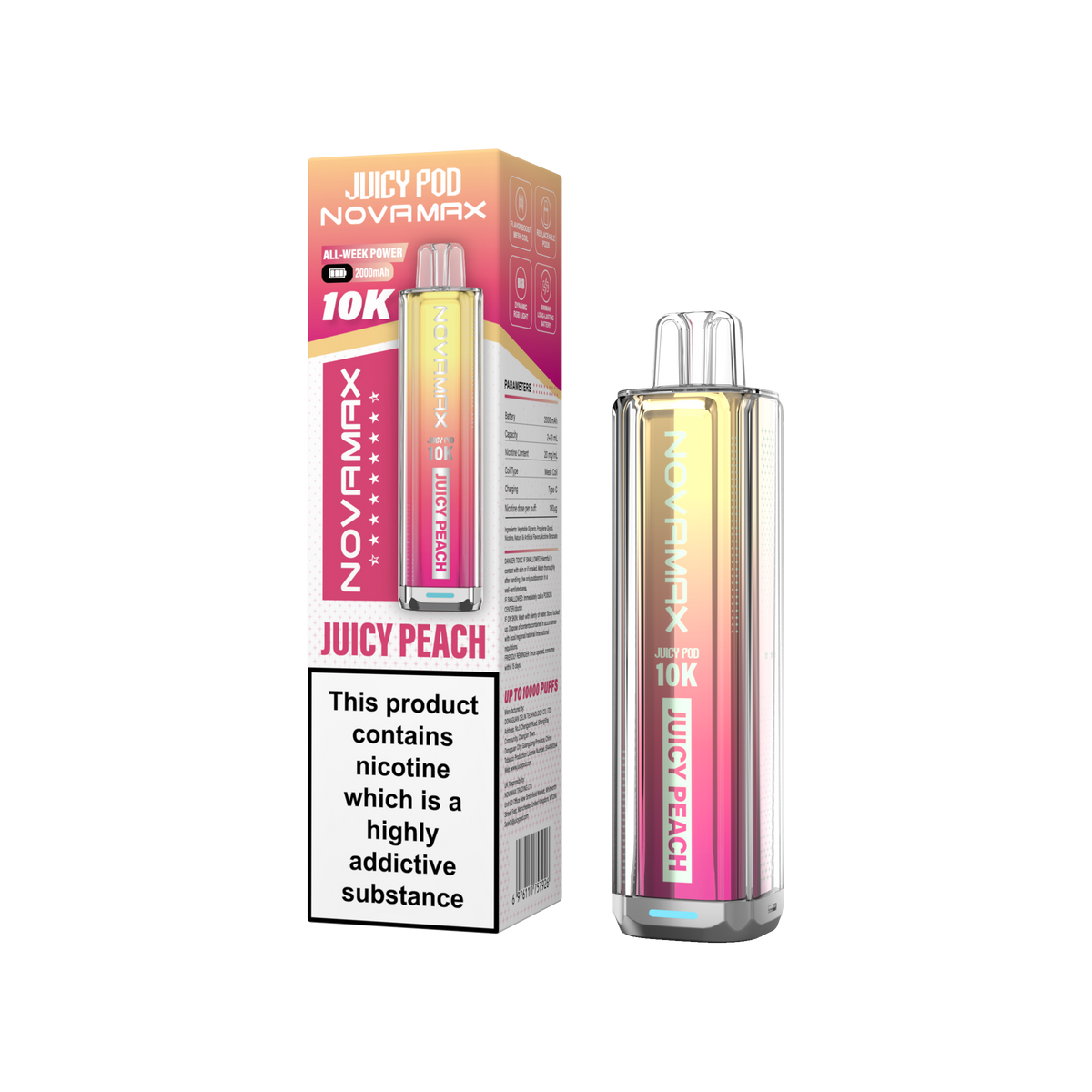 Juicy Pod NOVAMAX 10K Prefilled Vape Kit