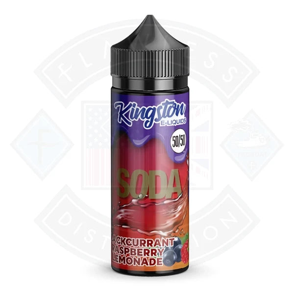 Kingston Soda - Blackcurrant Raspberry Lemonade 0mg 100ml 50/50 Shortfill