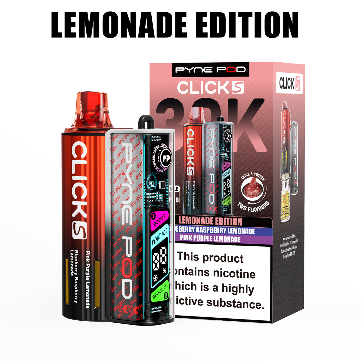 Pyne Pod Click S 30K Prefilled Vape Kit