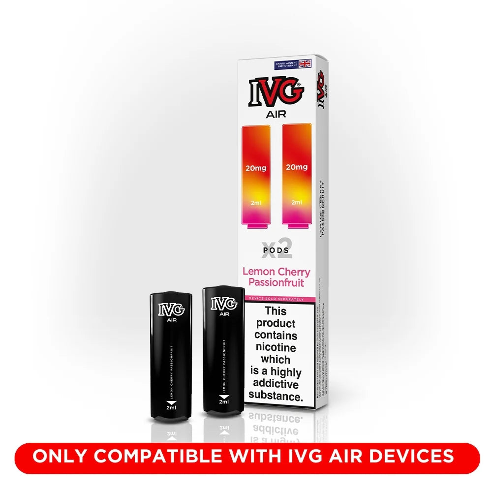 IVG Air Pods Lemon Cherry Passionfruit