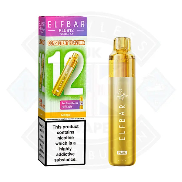 ELFBAR PLUS 12 PREFILLED VAPE KIT - Mango