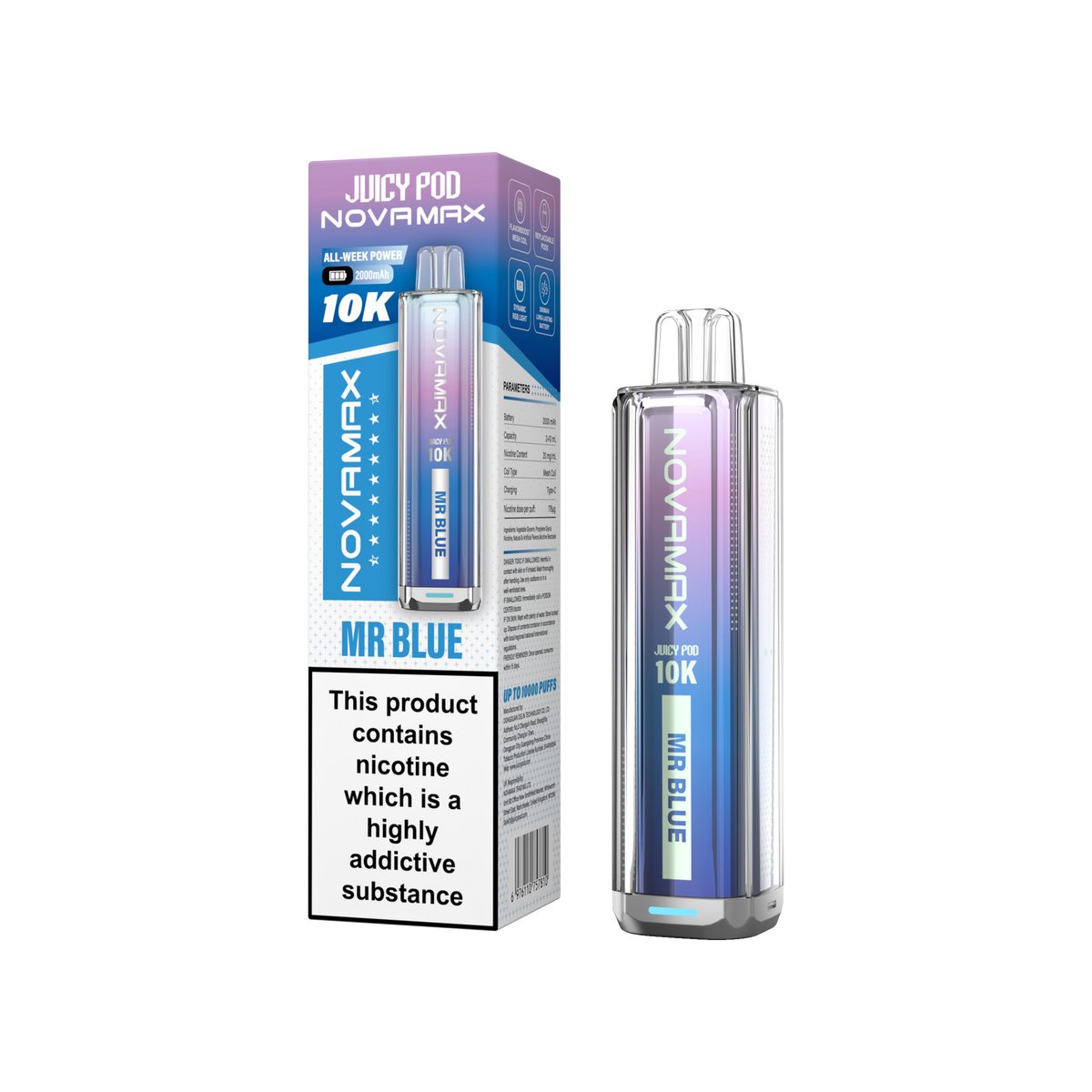 Juicy Pod NOVAMAX 10K Prefilled Vape Kit