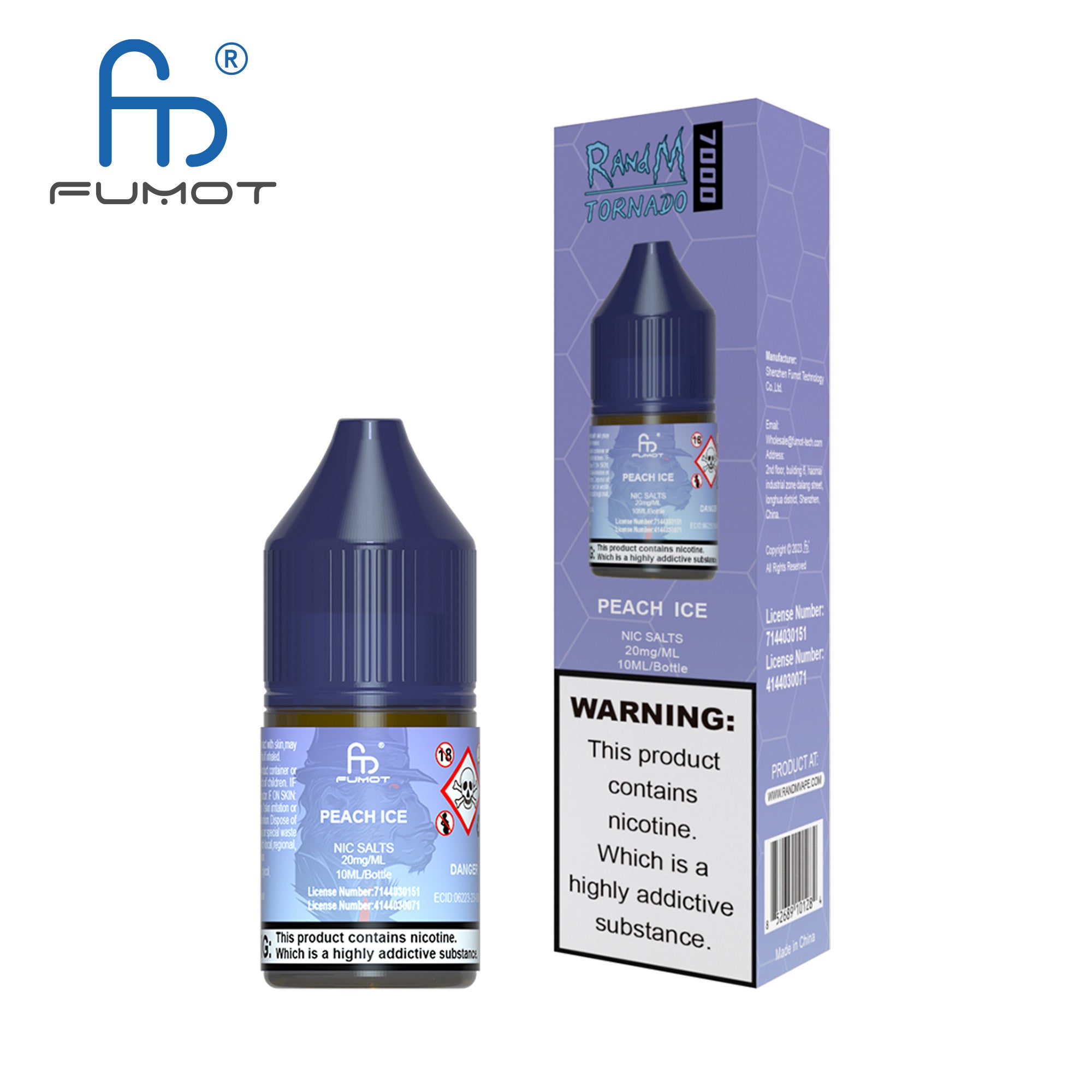 Fumot RandM (Tornado) 7000 (10mg) Nic Salt 10ml