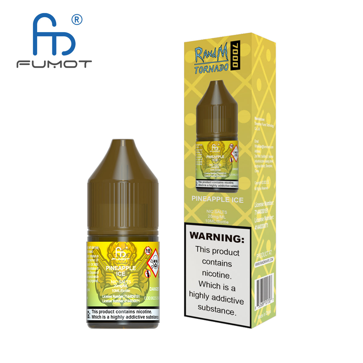 Fumot RandM (Tornado) 7000 (10mg) Nic Salt 10ml
