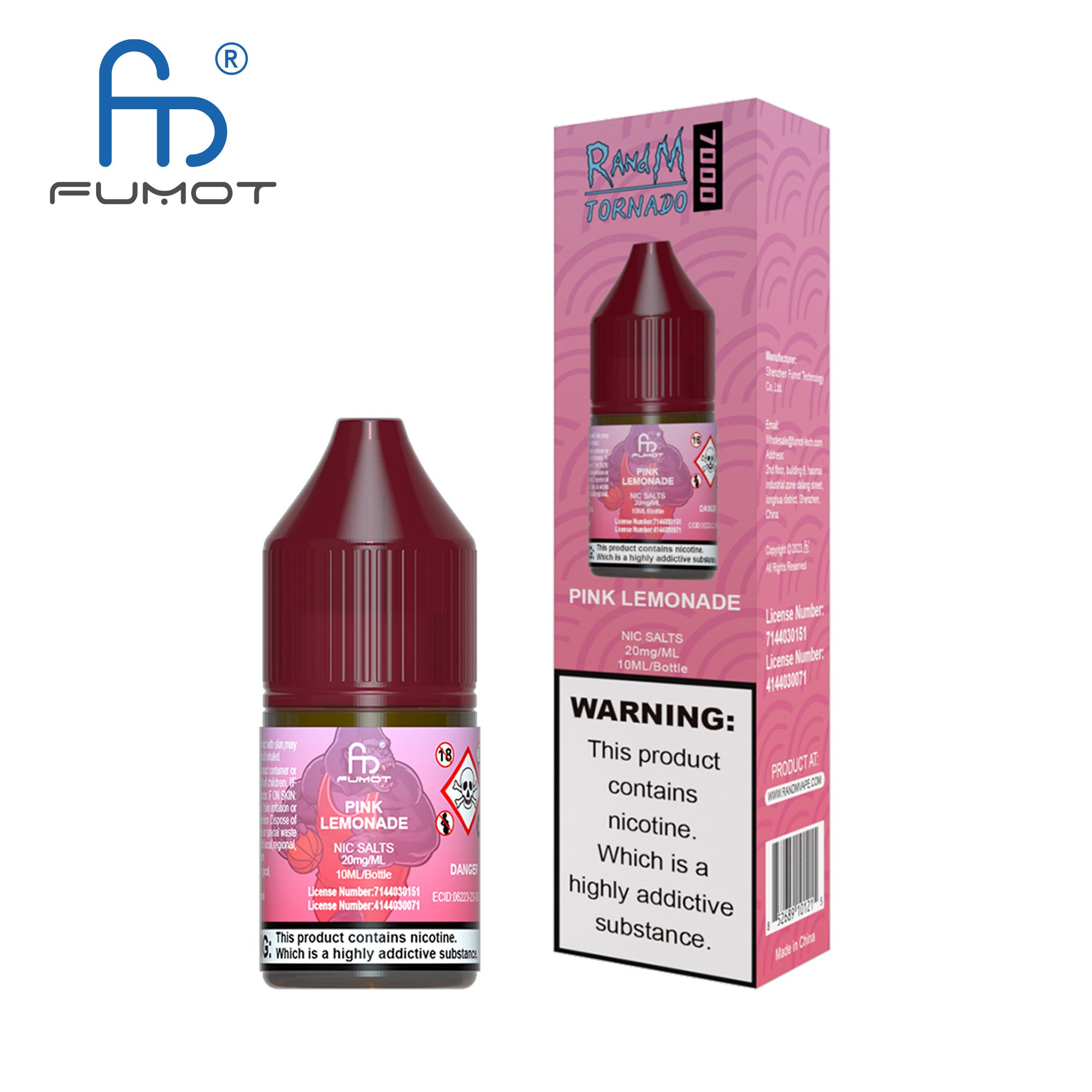 Fumot RandM (Tornado) 7000 (10mg) Nic Salt 10ml