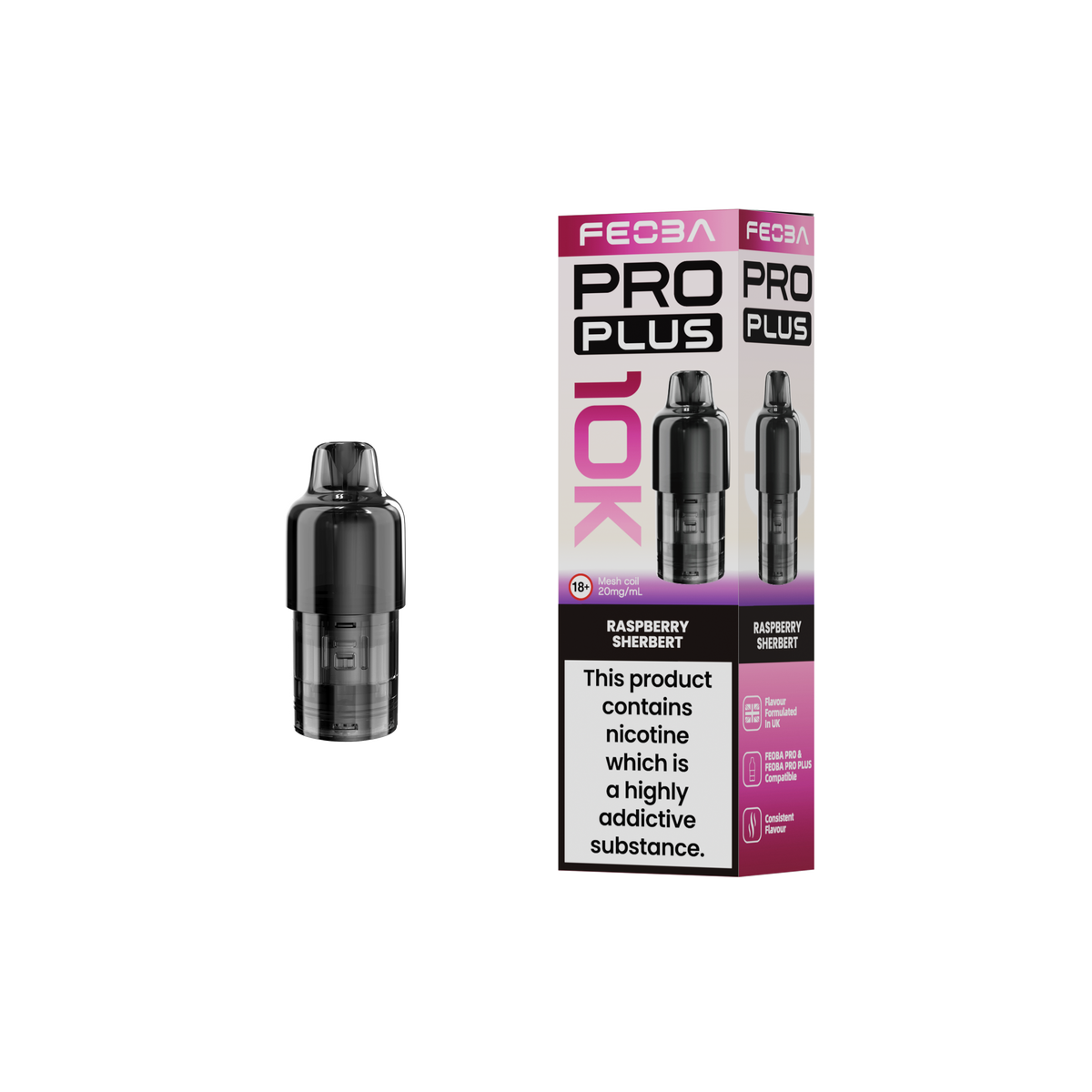 Feoba Pro Plus 10K Prefilled Pod 20mg
