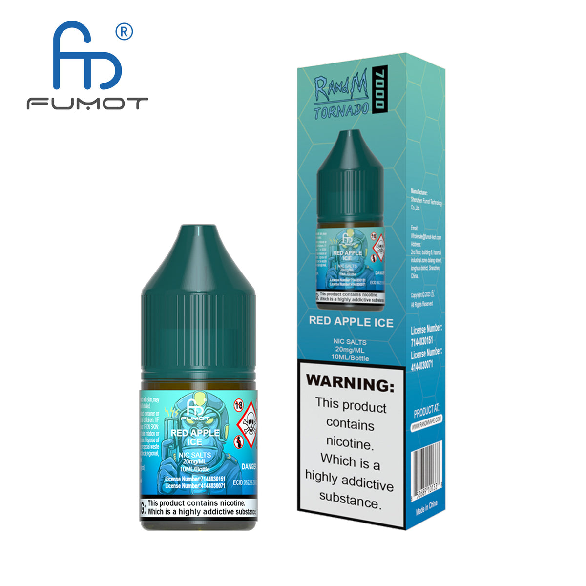 Fumot RandM (Tornado) 7000 (20mg) Nic Salt 10ml