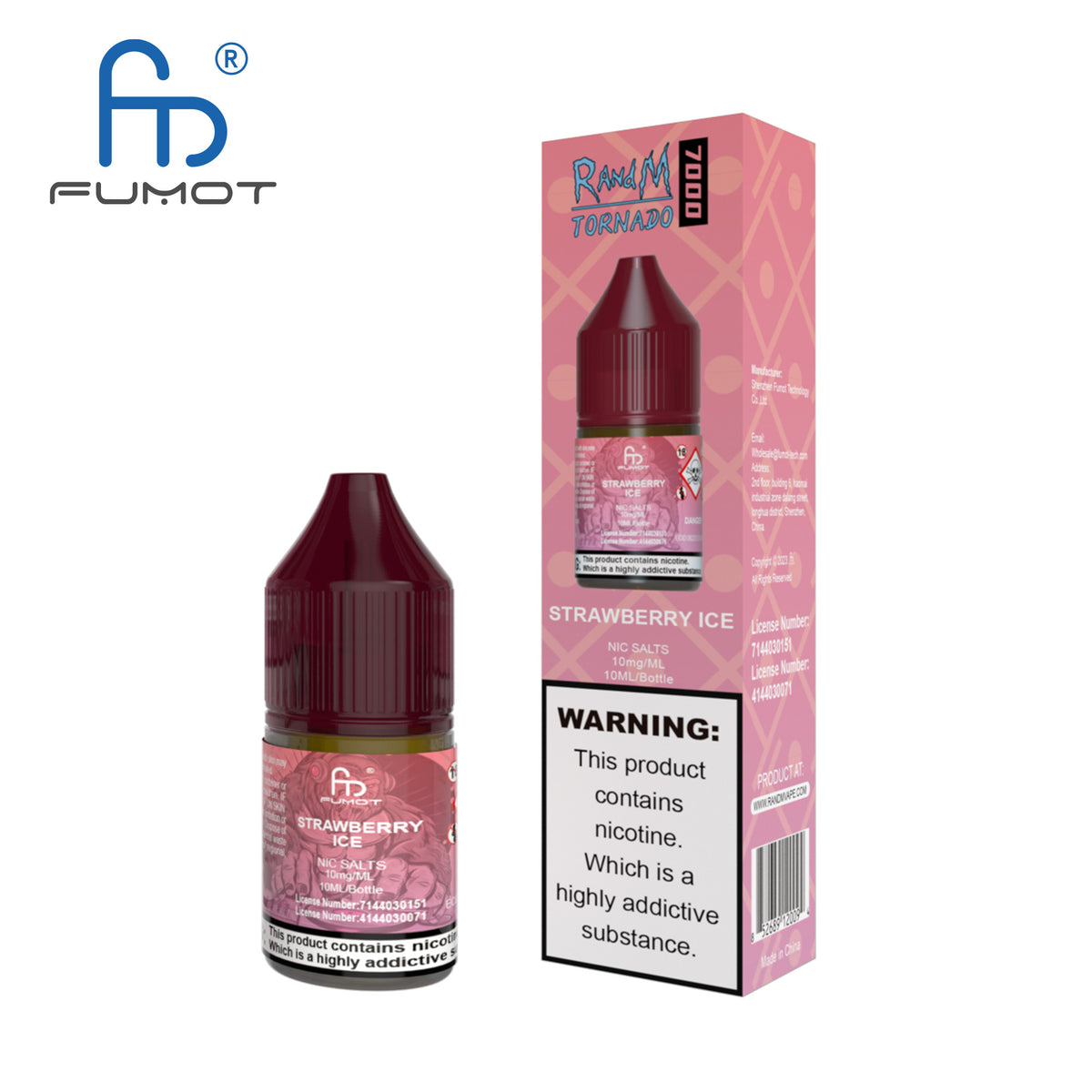 Fumot RandM (Tornado) 7000 (10mg) Nic Salt 10ml