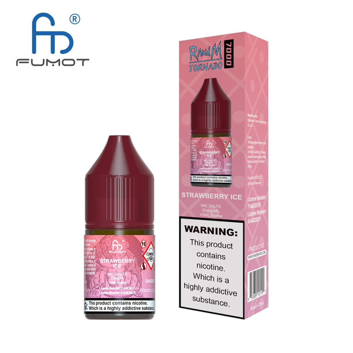 Fumot RandM (Tornado) 7000 (10mg) Nic Salt 10ml