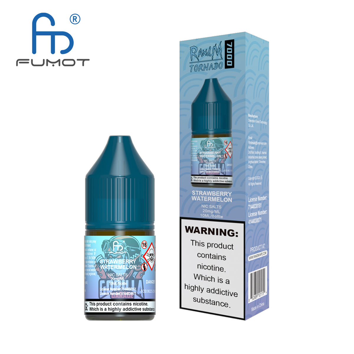 Fumot RandM (Tornado) 7000 (10mg) Nic Salt 10ml