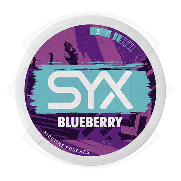 SYX Blueberry 3mg nicotine pouch