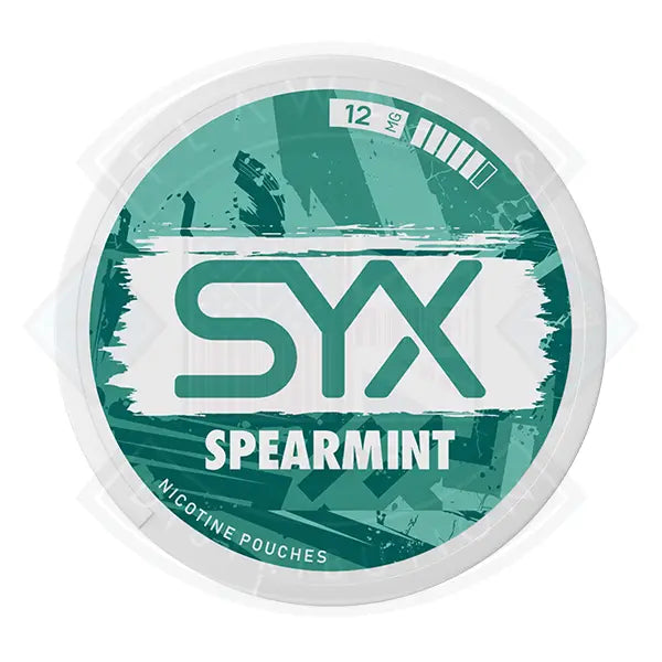 SYX Spearmint 12mg nicotine pouch