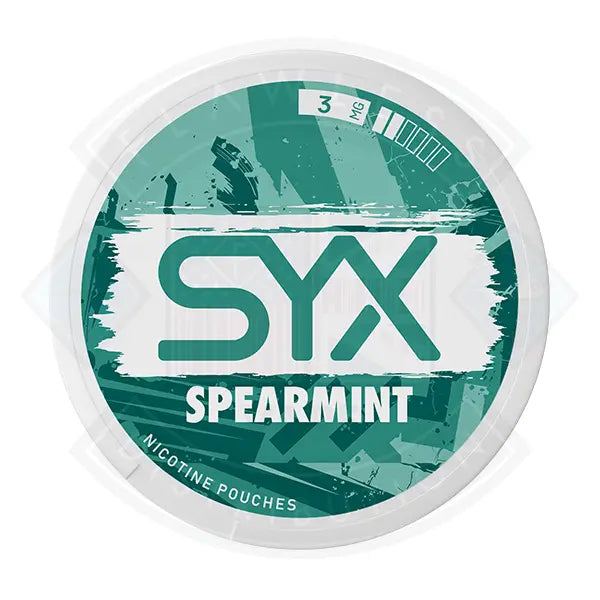 SYX Spearmint 3mg nicotine pouch