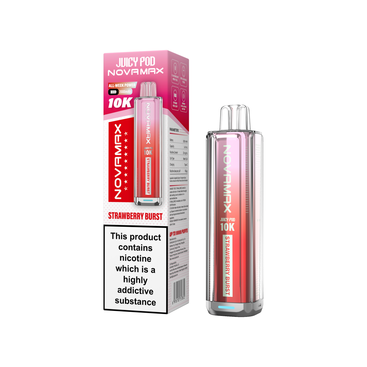 Juicy Pod NOVAMAX 10K Prefilled Vape Kit