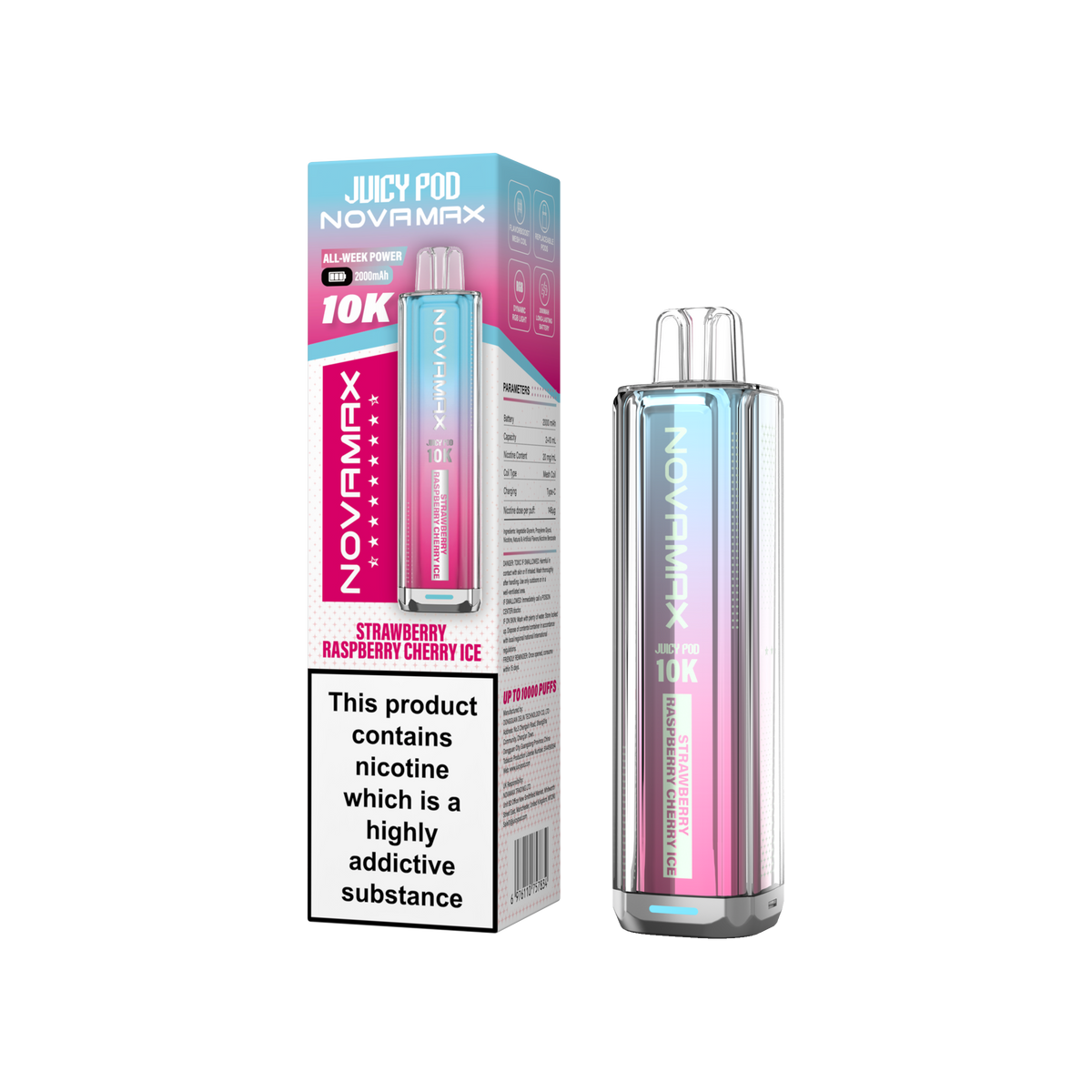 Juicy Pod NOVAMAX 10K Prefilled Vape Kit