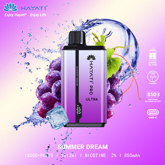 Hayati® Pro Ultra 15000 Puffs