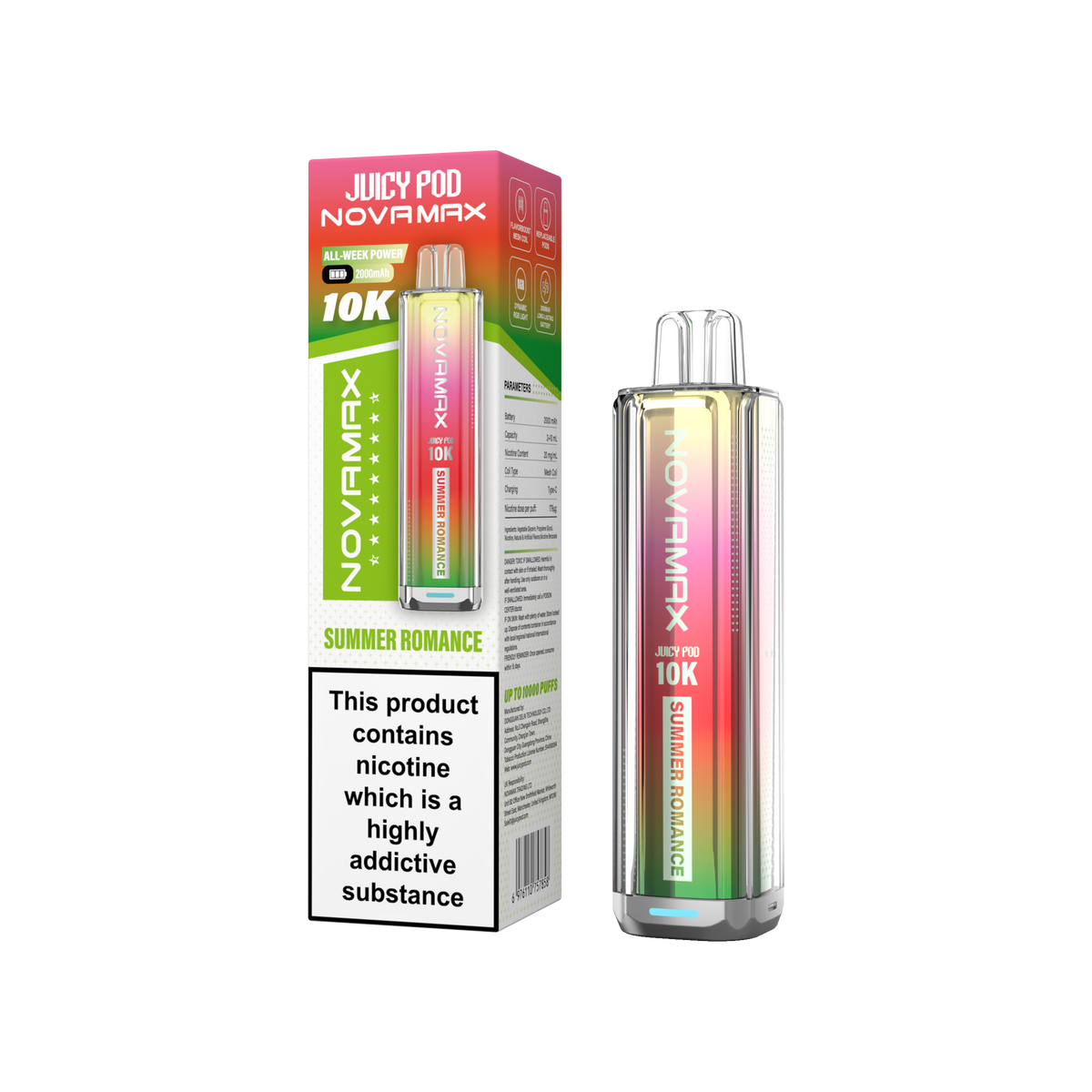 Juicy Pod NOVAMAX 10K Prefilled Vape Kit