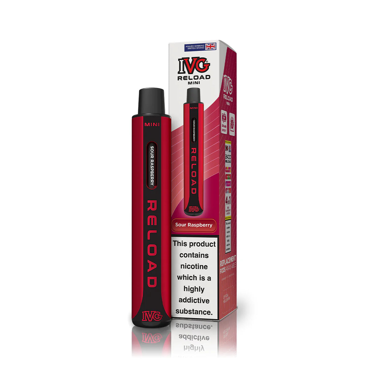IVG Reload Mini Sour Raspberry Starter Kit