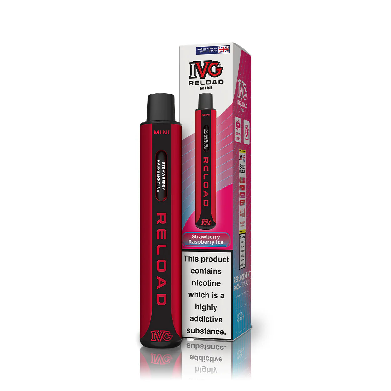 IVG Reload Mini Strawberry Raspberry Ice Starter Kit