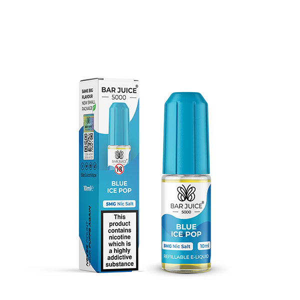 Bar Juice 5000 5mg Nic Salt 10ml, Blue Ice Pop Vape Auraa UK