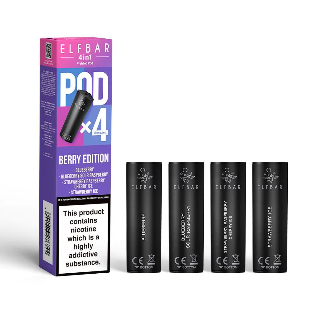 ELFBAR 4-in-1 Prefilled Pods - 4PK-Berry Edition