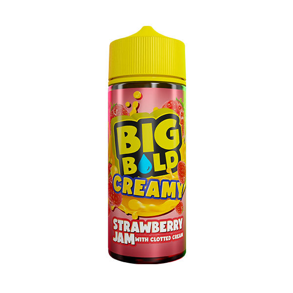 Big Bold Creamy Strawberry Jam With Clotted Cream Salt 10ml, Vape Auraa UK