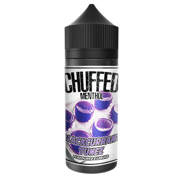 chuffed menthol - Blackcurrant Tunez 0mg 100ml Shortfill E-liquid, Vape Auraa UK