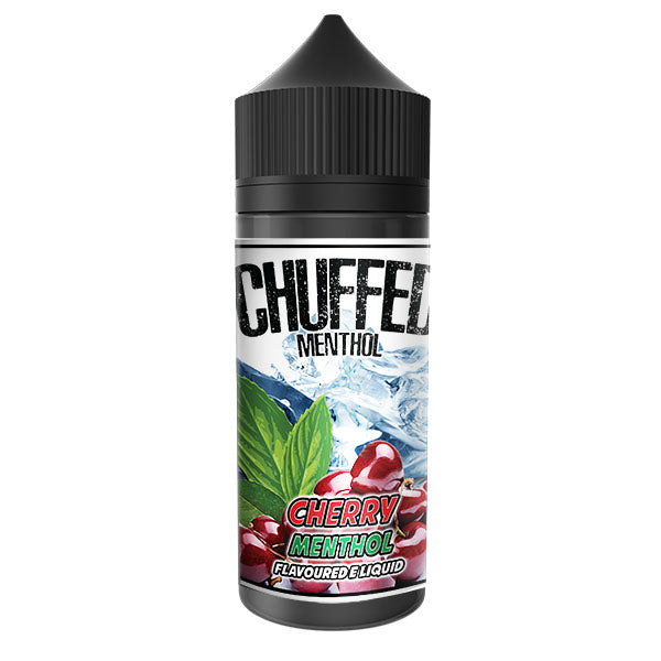 Chuffed Menthol - Cherry 0mg 100ml Shortfill E-Liquid, Vape Auraa UK