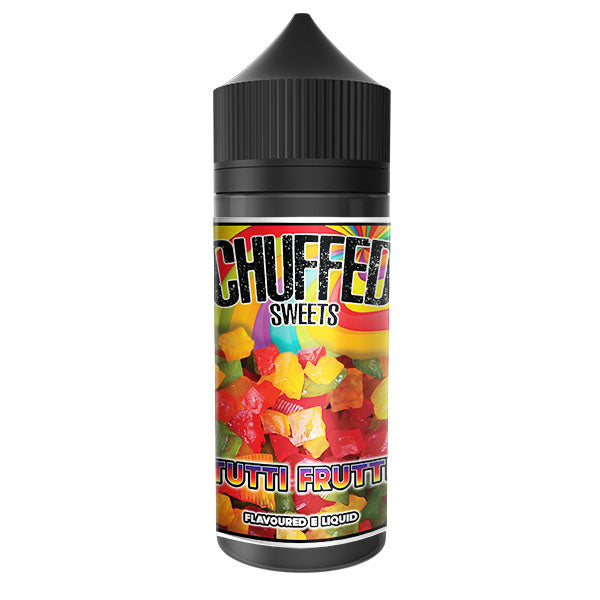 Chuffed Sweets - Tutti Frutti 0mg 100ml Shortfill E-Liquid, Vape Auraa UK