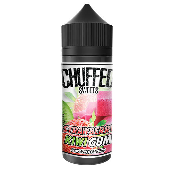 Chuffed Sweets - Strawberry Kiwi Gum 0mg 100ml Shortfill E-Liquid, Vape Auraa UK